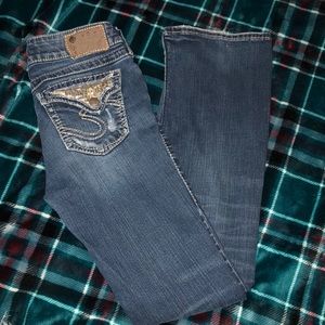 Silver Bootcut Jeans